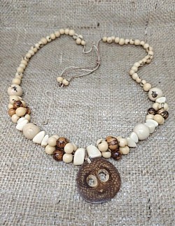 5 ~ Tagua Nut Bean Necklace ♻️